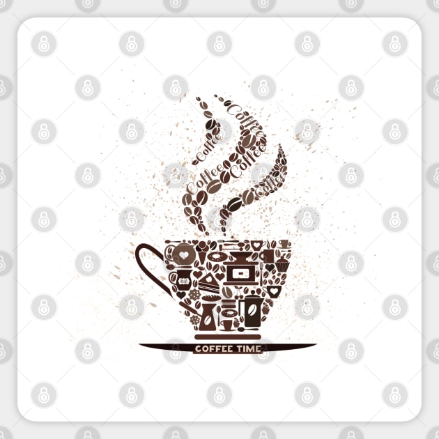 Coffee Time Sticker by mutarek